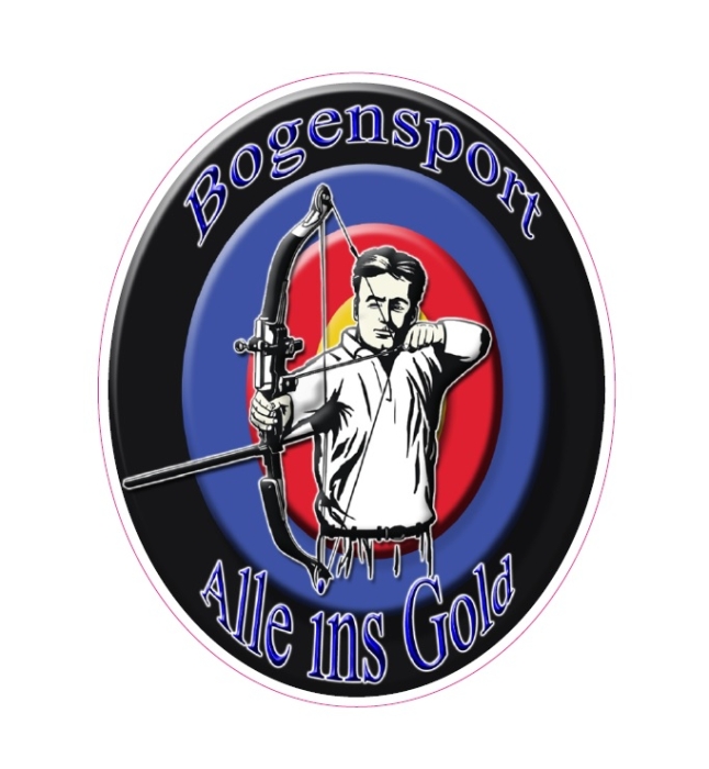 Bogensport - Aufkleber (01)