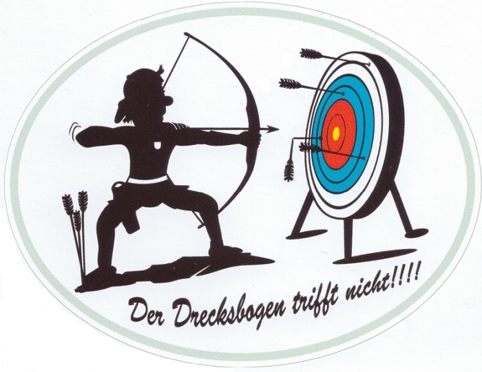 "Drecksbogen" - Aufkleber